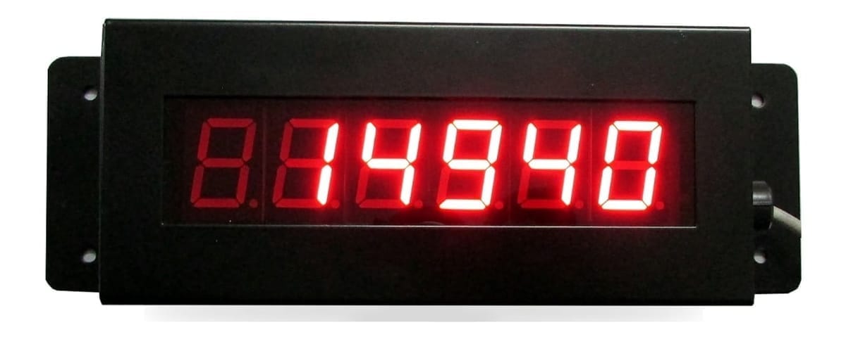 1-inch LED red external display