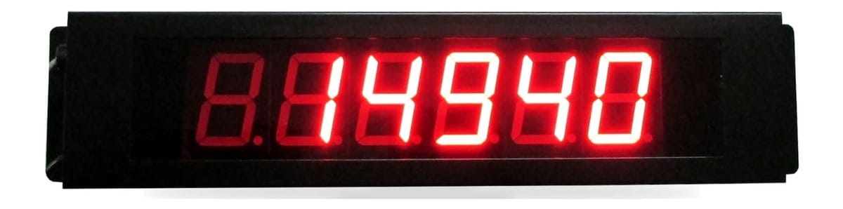 2-inch LED red external display